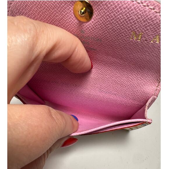 SOLD Louis Vuitton Multicolor Monogram Rosalie Coin Purse (Murakami Collection) - Picture 8 of 13